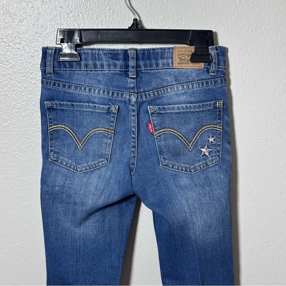Levi’s Kids Girls Denim 701 Super Skinny Jeans Star Print size 8. - Picture 8 of 9